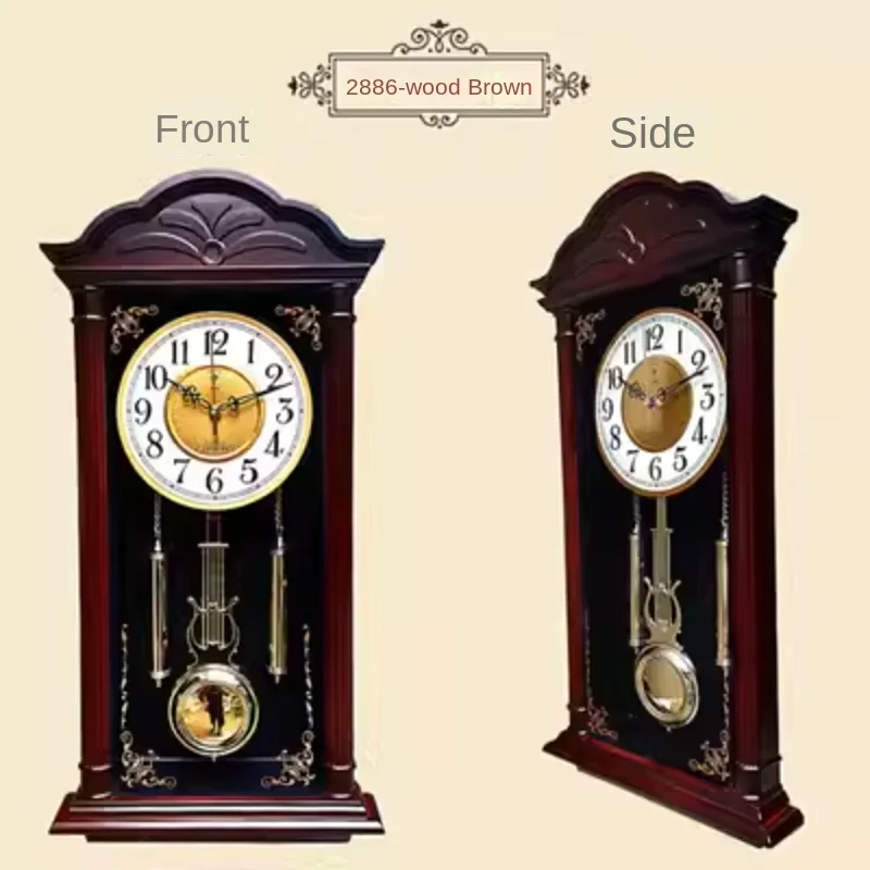 Luxury Watch Europe - ساعة حائط خشبية كبيرة ، ساعة