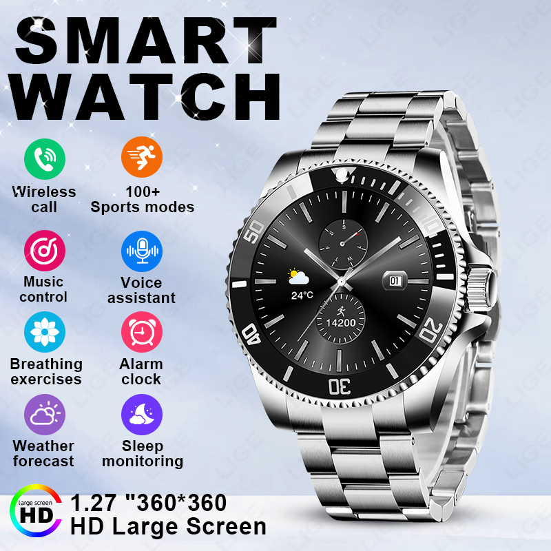 Luxury Watch Hd - ساعة ذكية LIGE 2026 بشاشة HD