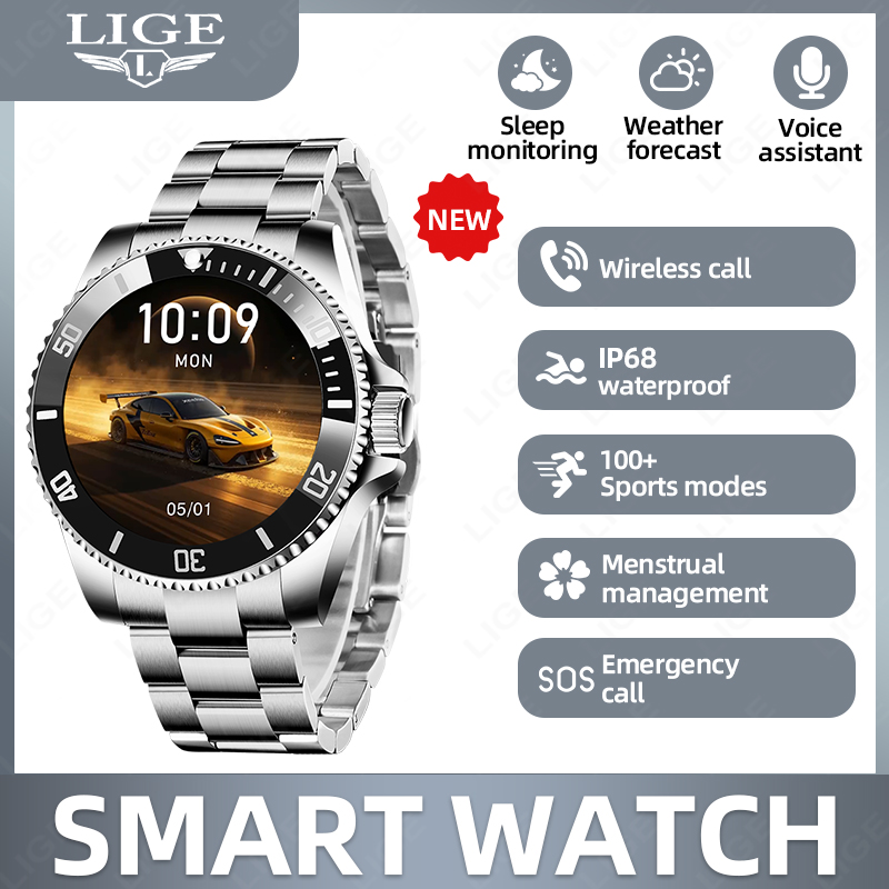 Luxury Watch On Wrist - ساعة ذكية رجالية فاخرة من LIGE