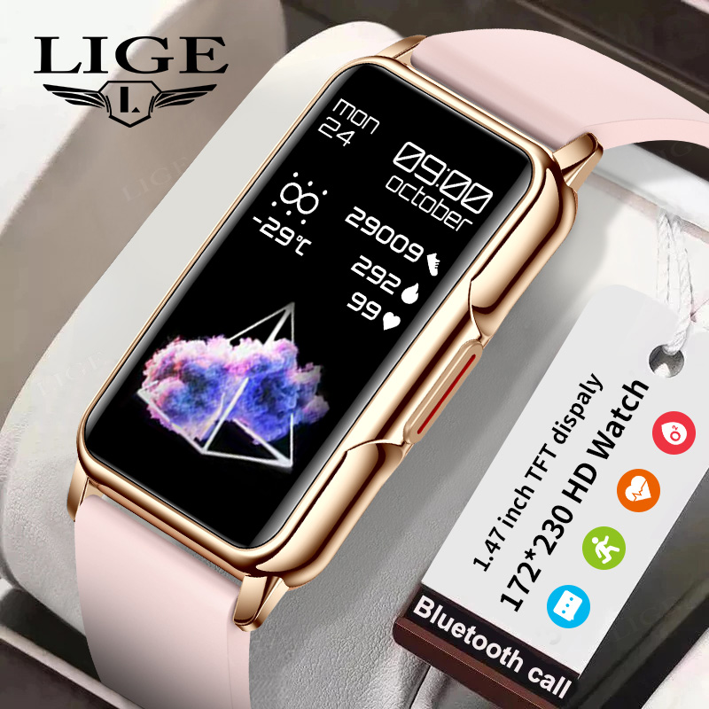 Luxury Watch On Wrist - سوار ذكي LIGE 2026 للنساء، سوار