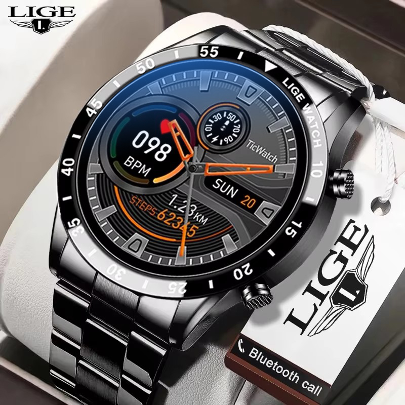 Luxury Watch On Wrist - ساعة ذكية فاخرة من الفولاذ للرجال،