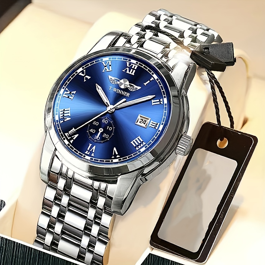 Luxury Watch Name Brands - ساعة ميكانيكية فاخرة للرجال، هيكل معدني،