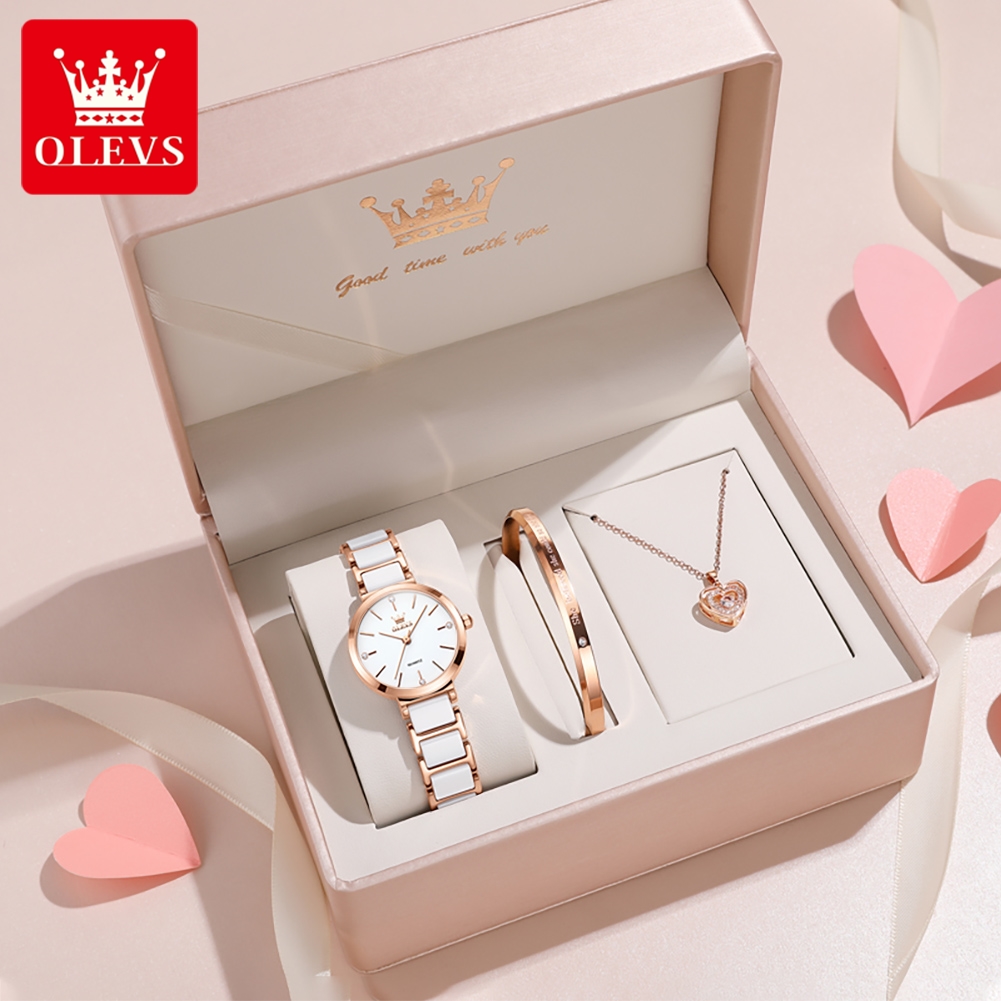 Luxury Watch Logo - OLEVS ساعة نسائية 5877 ساعة كوارتز