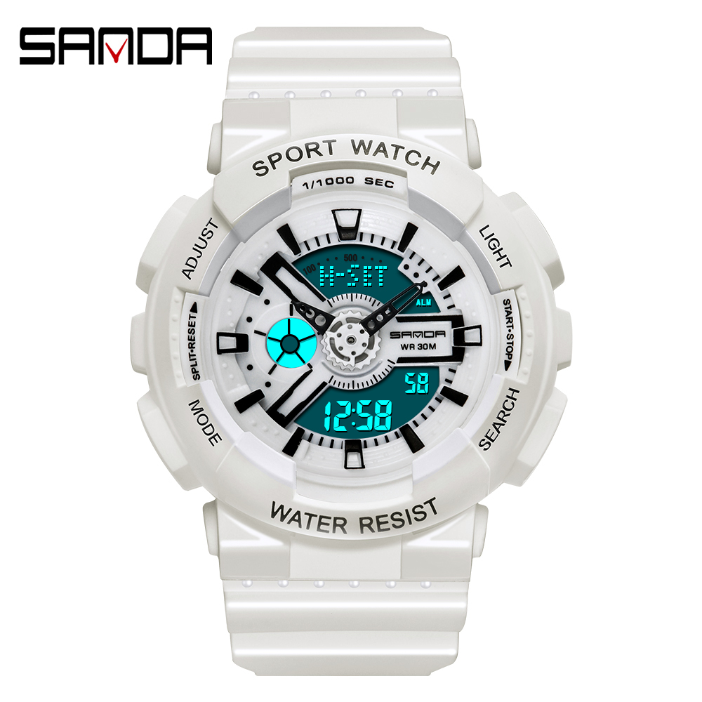 Luxury Watch White - موضة Sanda العلامة التجارية في الهواء