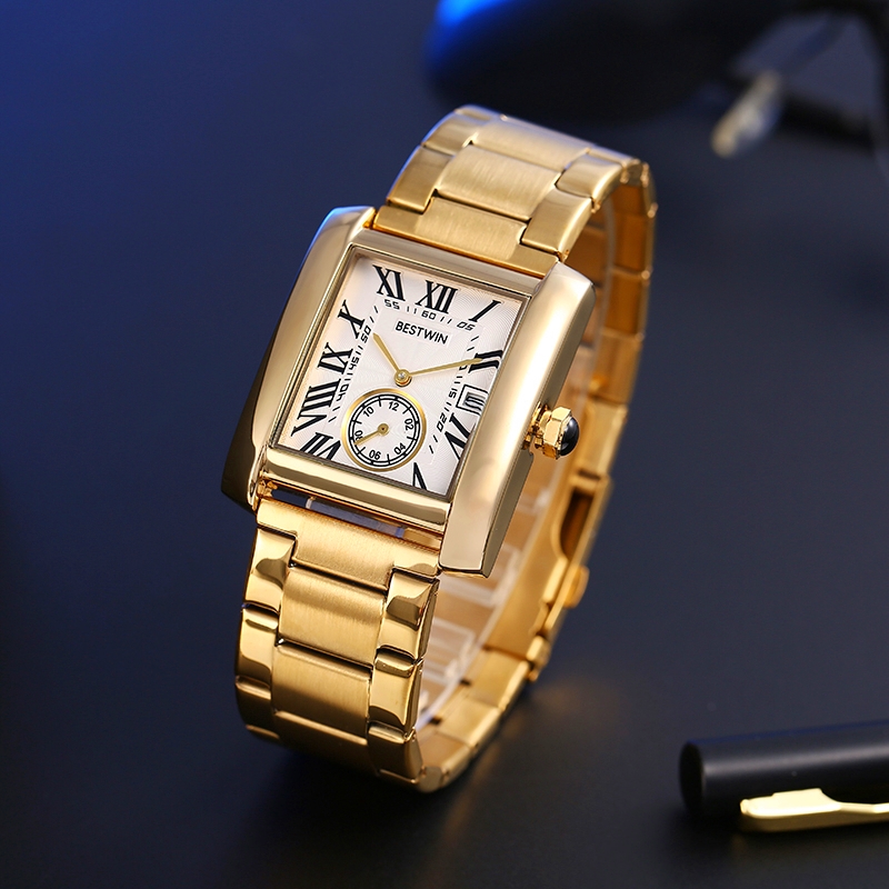 Luxury Watch White - ساعة رجالية فاخرة للرجال ذهبي أبيض