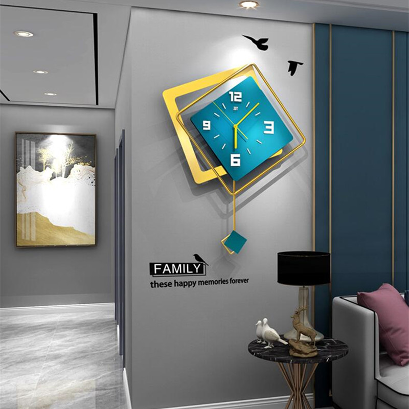 Luxury Watch Europe - ساعة حائط مربعة ثلاثية الأبعاد بتصميم