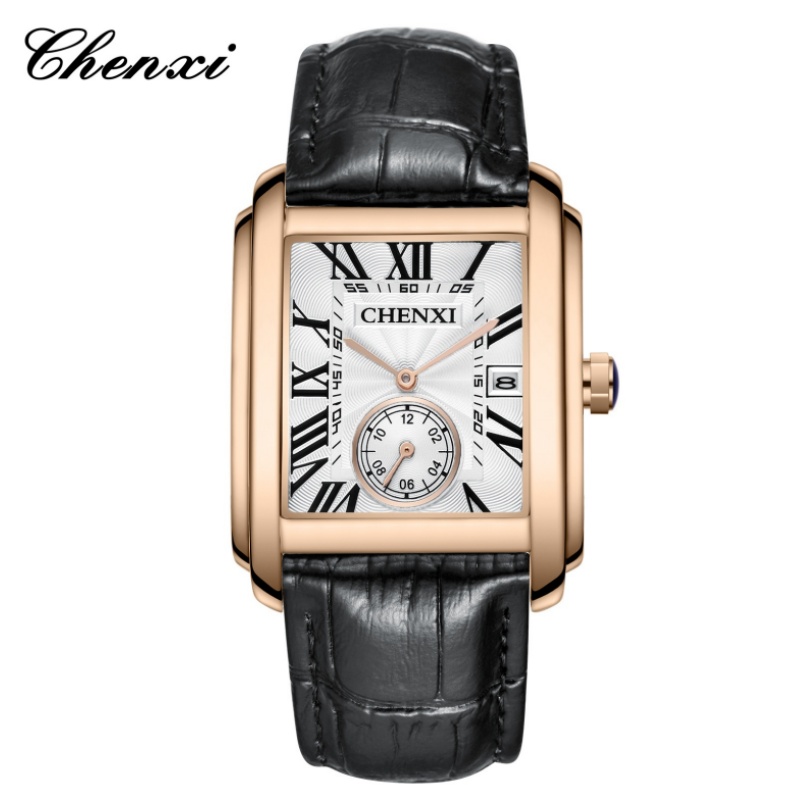 Luxury Watch Manufacturers - CHENXI 8216 موضة كلاسيكية مربعة بنية
