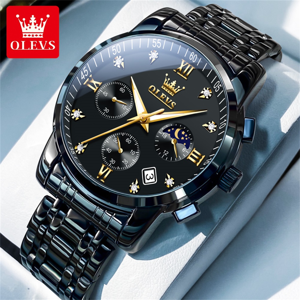 Luxury Watch Logo - ساعات OLEVS الشهيرة للرجال من الفولاذ