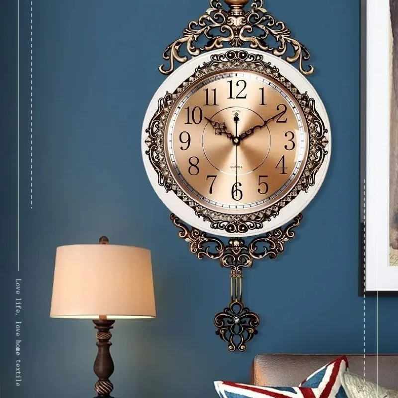 Luxury Watch Europe - ساعة حائط ذهبية فاخرة كبيرة لغرفة