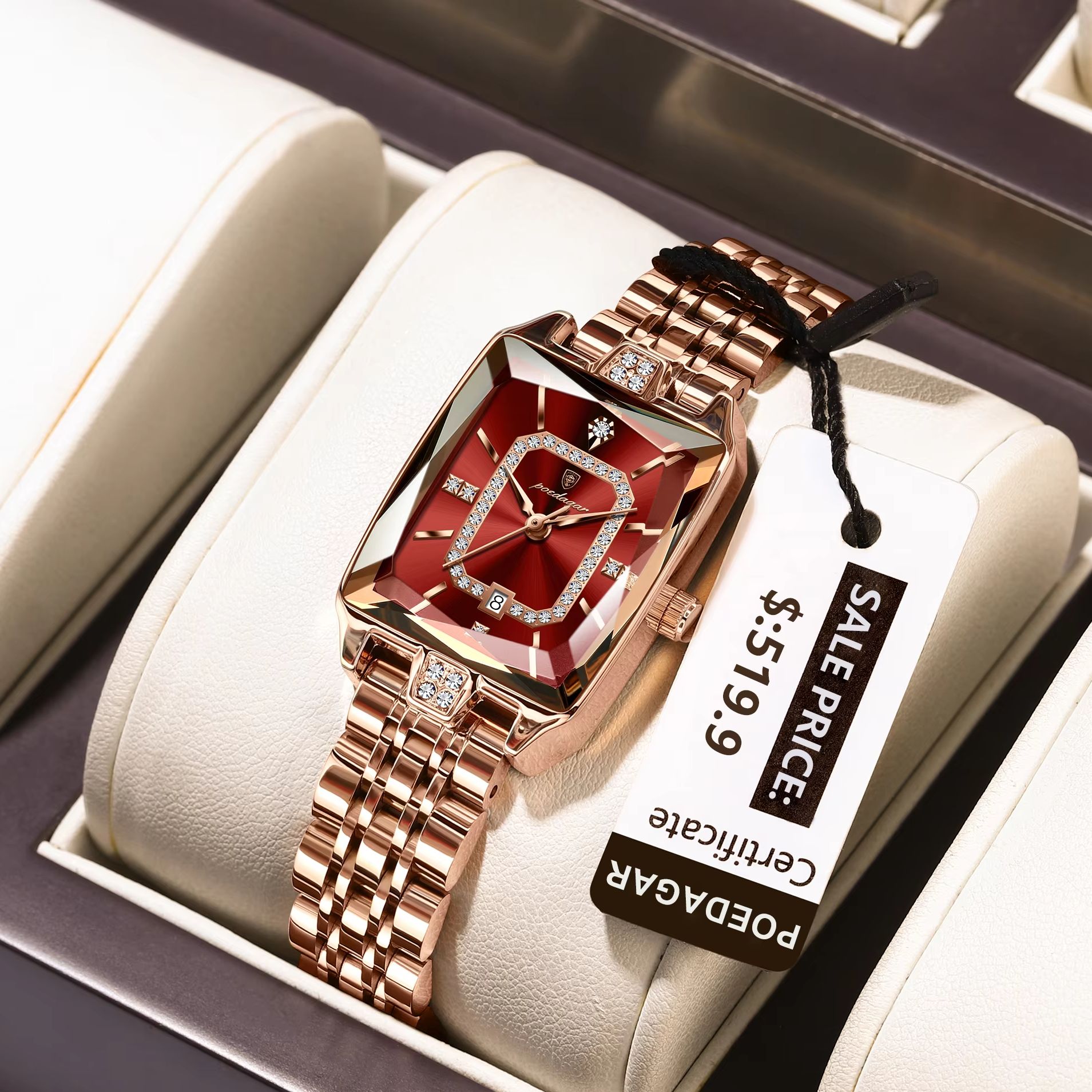 Luxury Watch Ladies - POEDAGAR موضة أنيقة ساعة يد نسائية