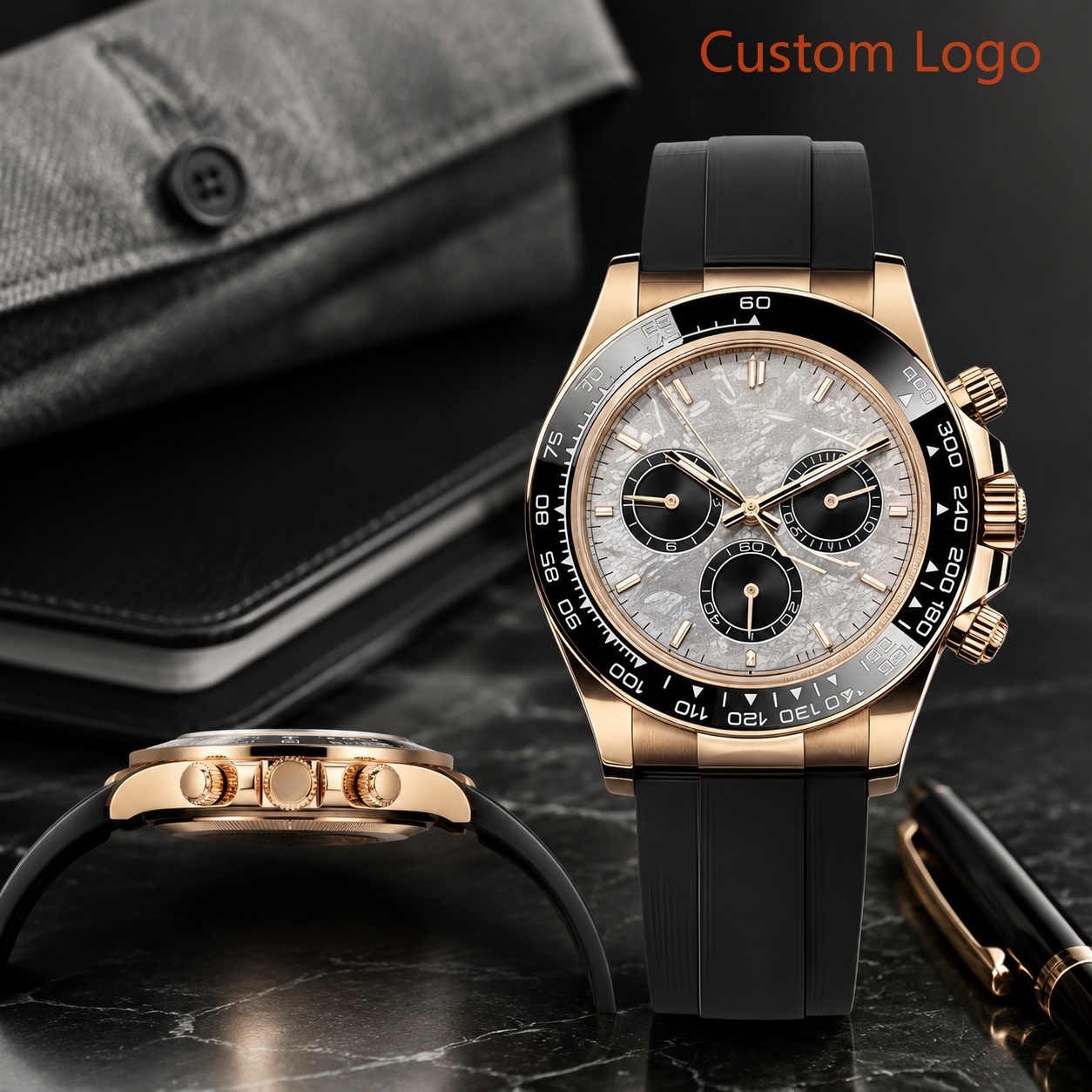 Luxury Watch Case - ساعة يد رجالية فاخرة بقطر 40