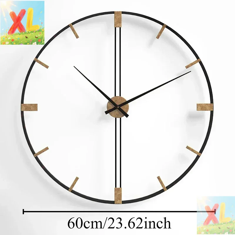 Luxury Watch Europe - ساعات حائط إسكندنافية ساعة حائط معدنية