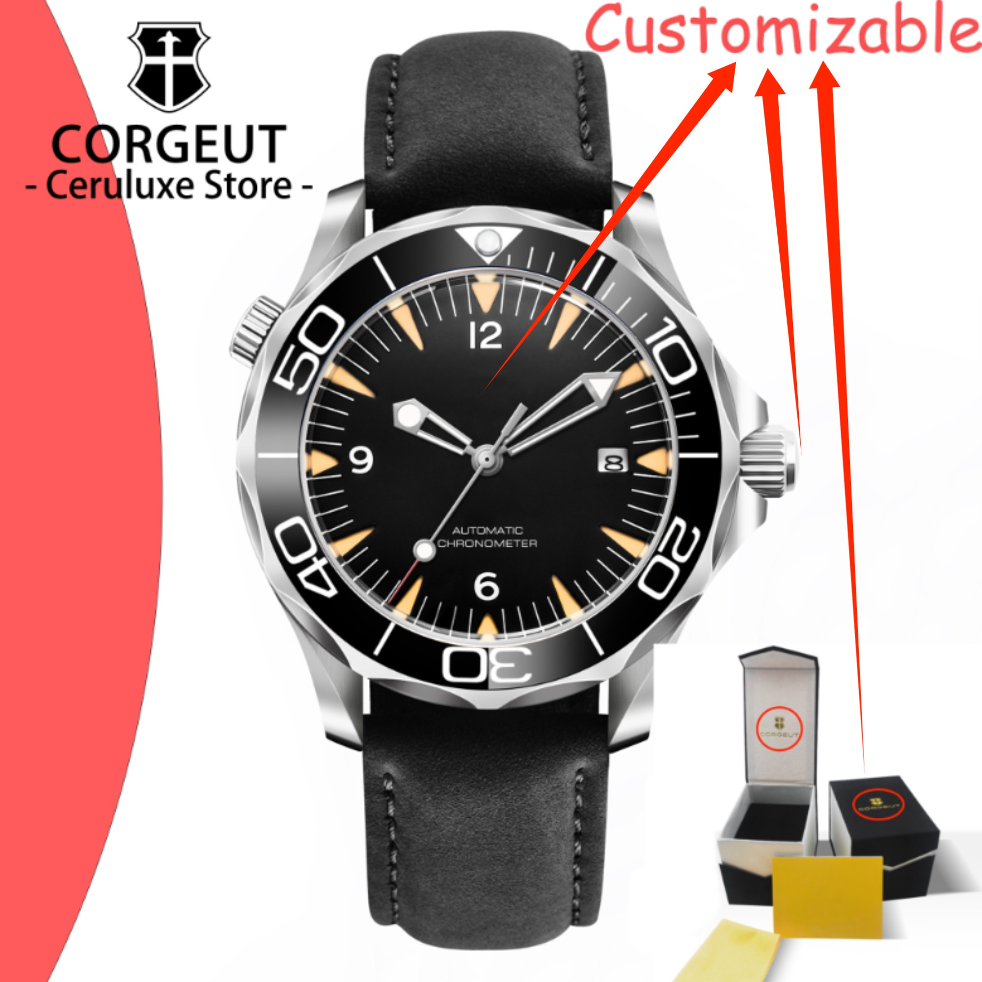 Luxury Watch Logo - ساعات غوص جديدة مقاومة للماء بشعار