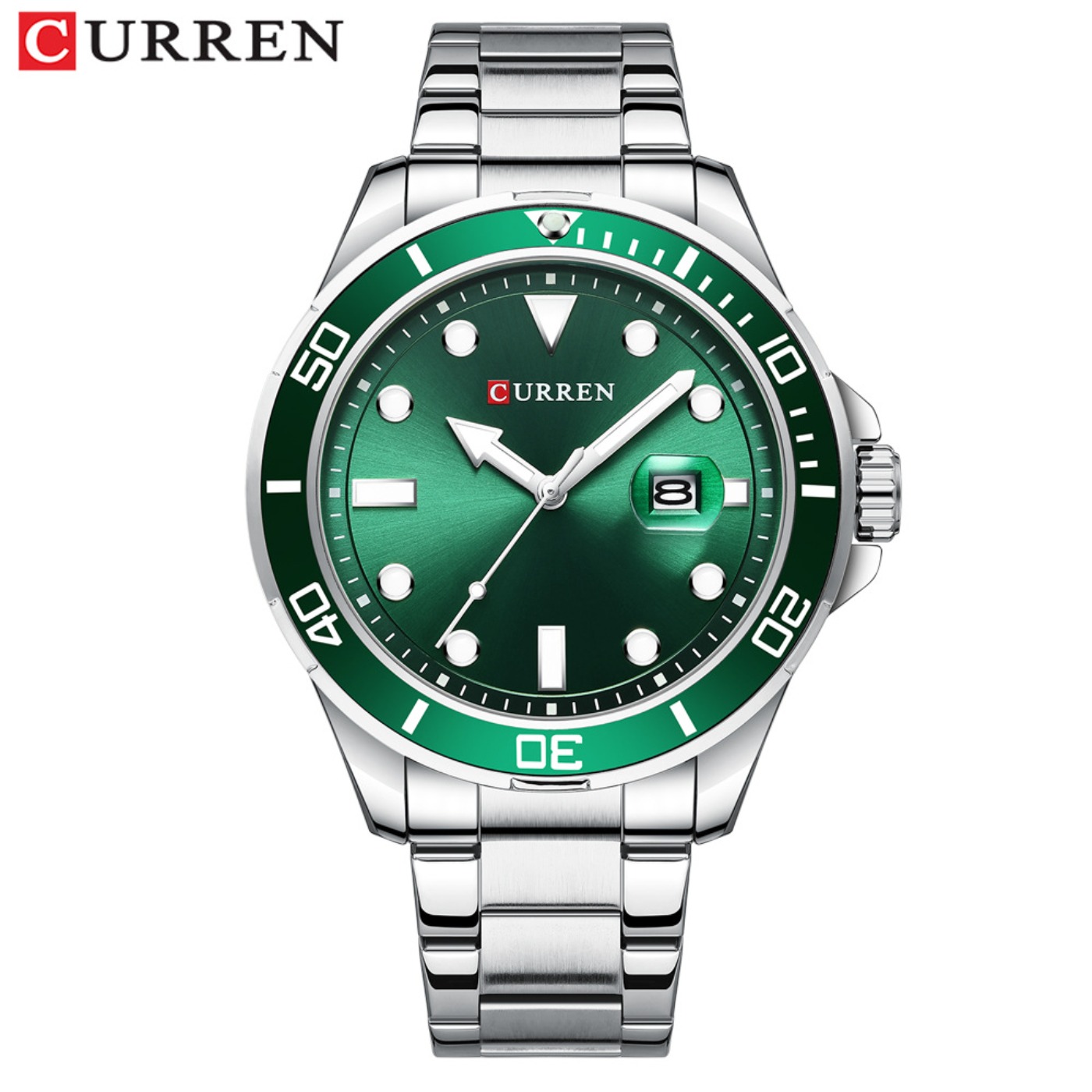ساعات CURREN الجديدة من سلسلة  - مراجعة Luxury Watch Green وسعره