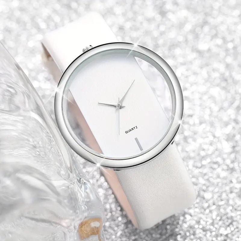 2PCS أزياء بيضاء بسيطة ووتش حج - مراجعة Luxury Watch White وسعره