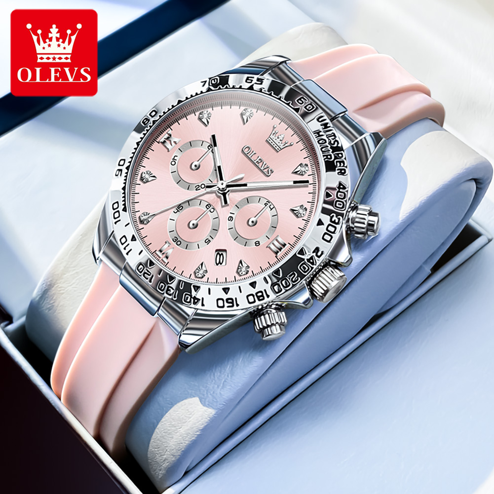 ساعة نسائية OLEVS 5618 متعددة  - مراجعة Luxury Watch Hd وسعره