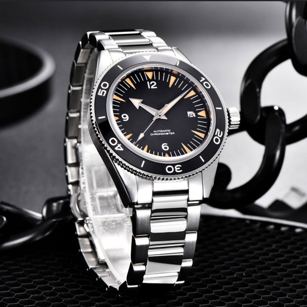 شعار مخصص NH35 ساعة يد تعمل با - مراجعة Luxury Watch Logo وسعره
