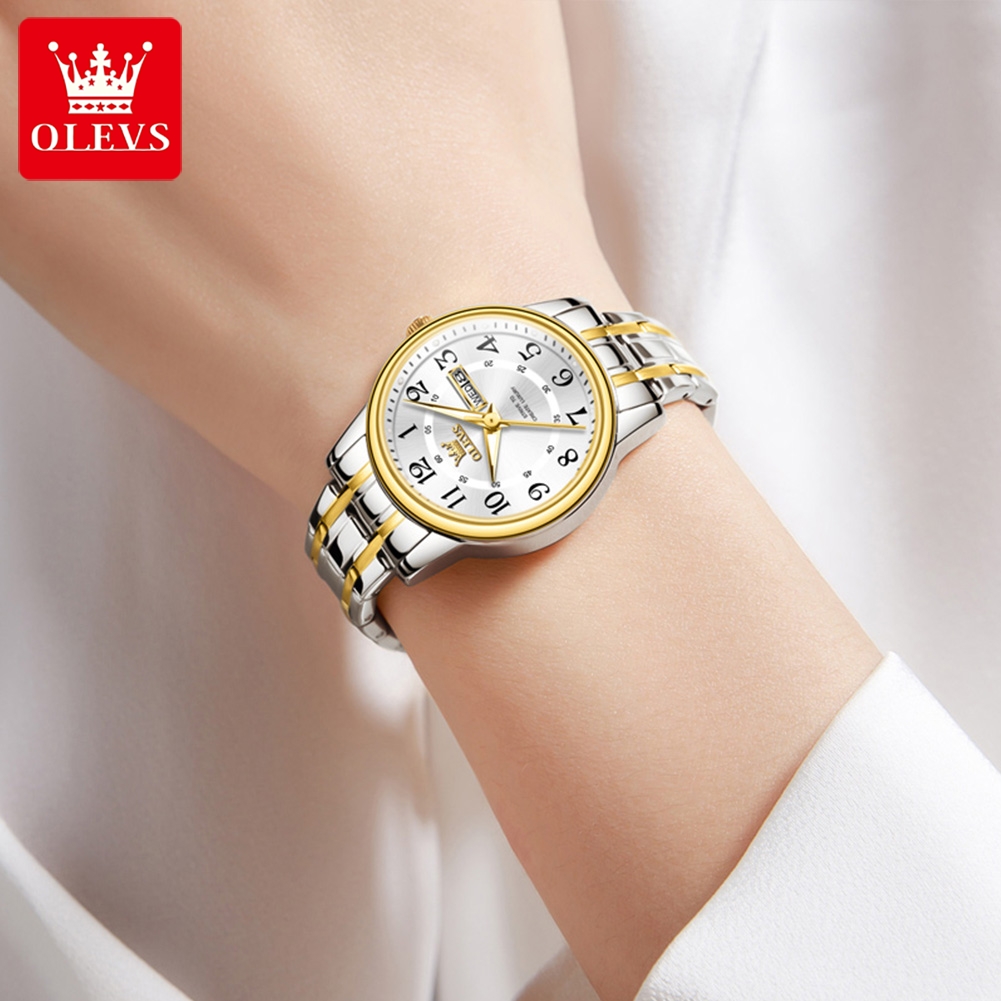 OLEVS 2891 العلامة التجارية ال - مراجعة Luxury Watch Green وسعره