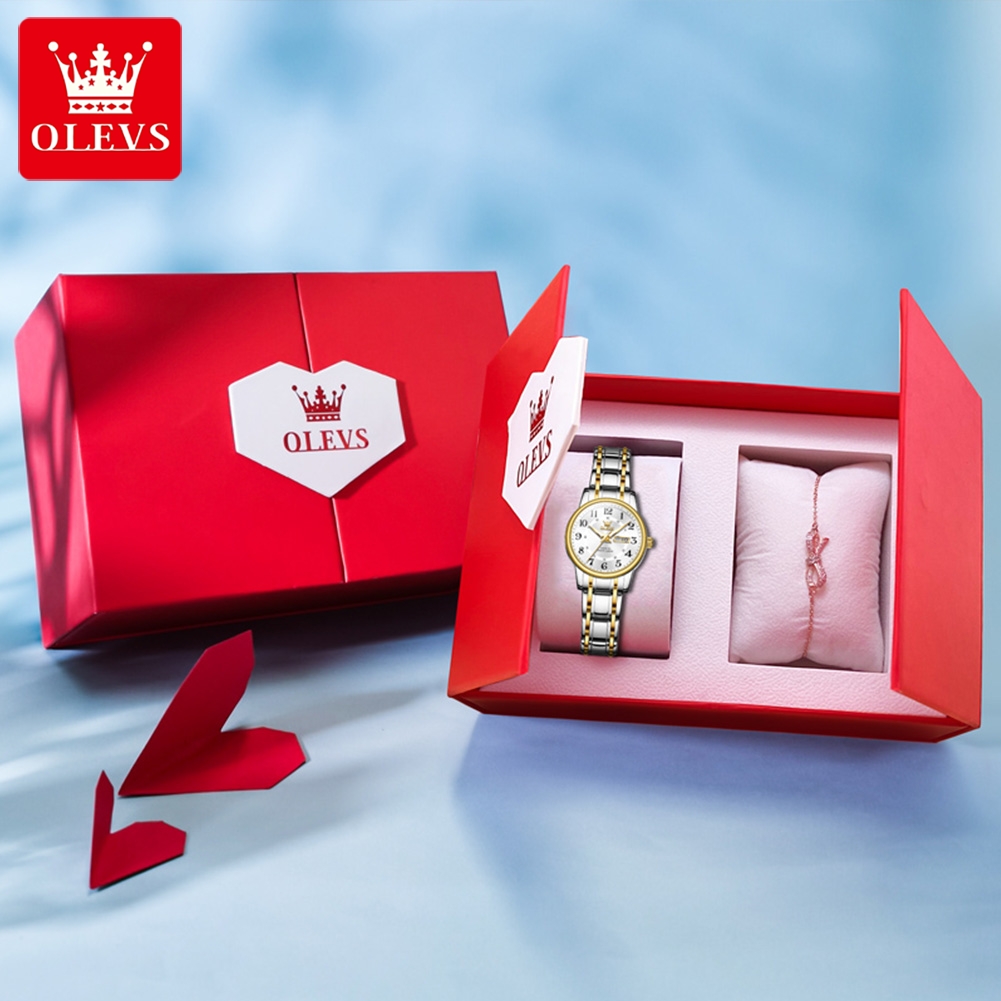 OLEVS 2891 العلامة التجارية ال - مراجعة Luxury Watch Green وسعره