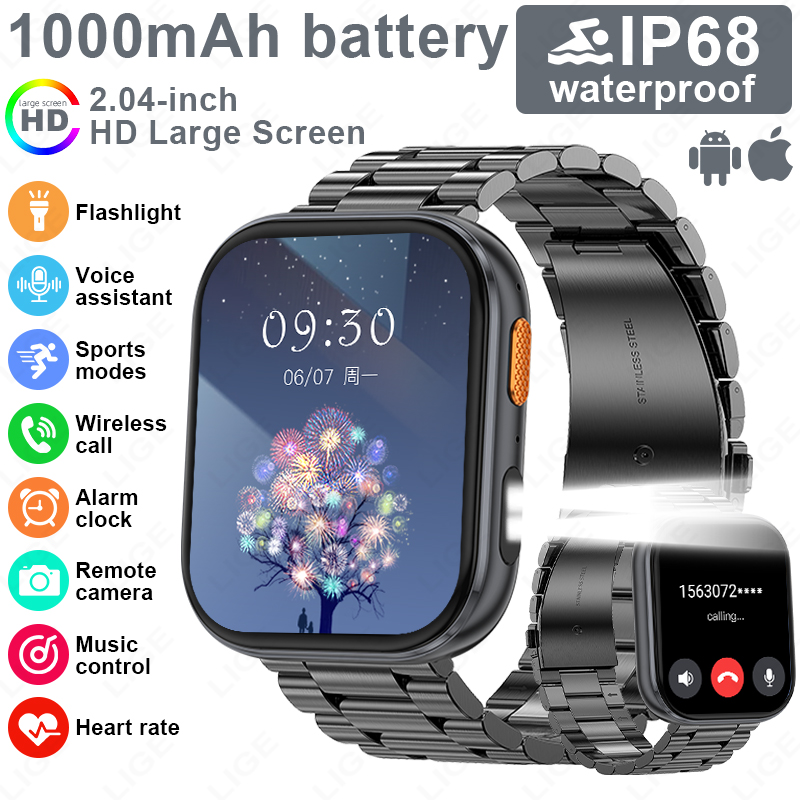 LIGE جديد العسكرية في الهواء ا - مراجعة Luxury Watch On Wrist وسعره