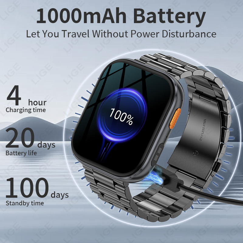 LIGE جديد العسكرية في الهواء ا - مراجعة Luxury Watch On Wrist وسعره