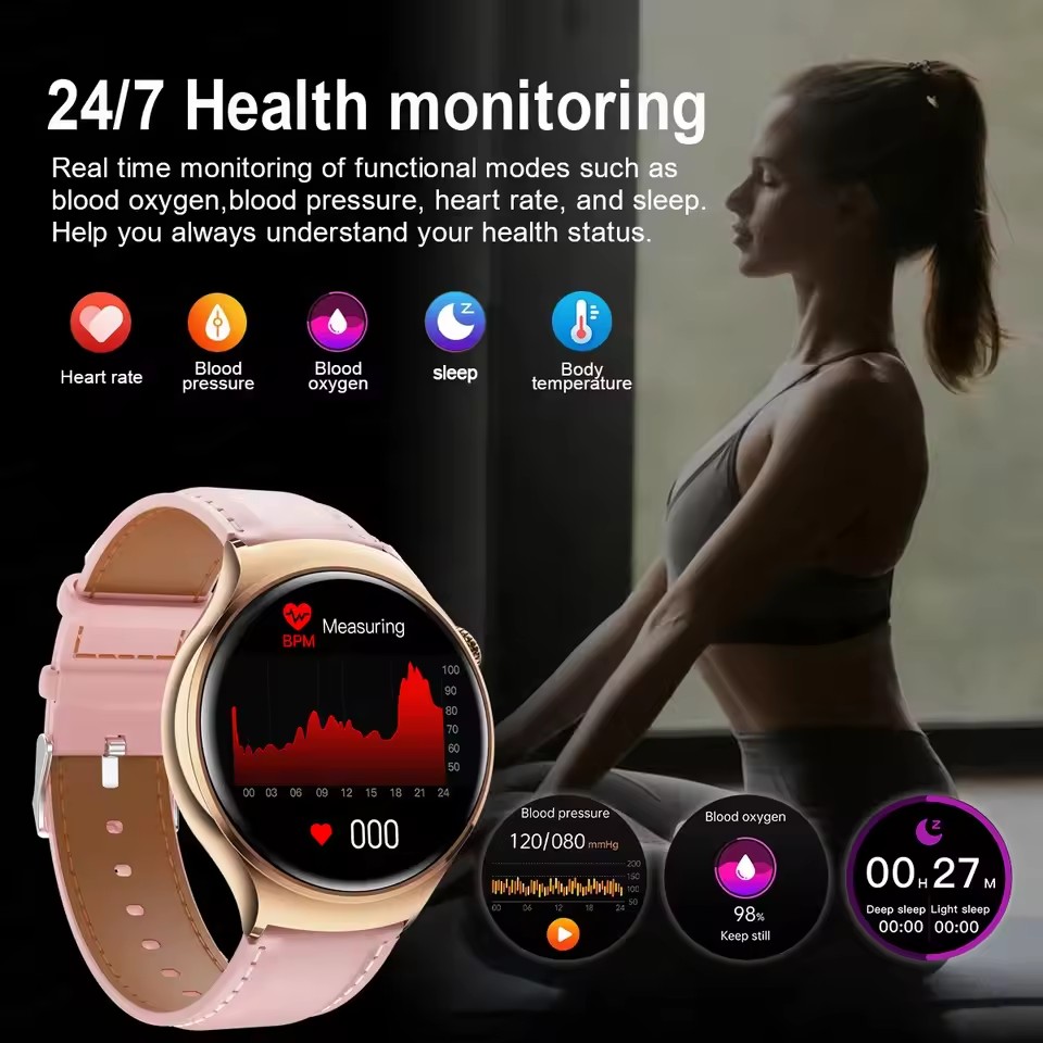 ساعة ذكية نسائية جديدة 2026 بش - مراجعة Compass Watch Luxury وسعره