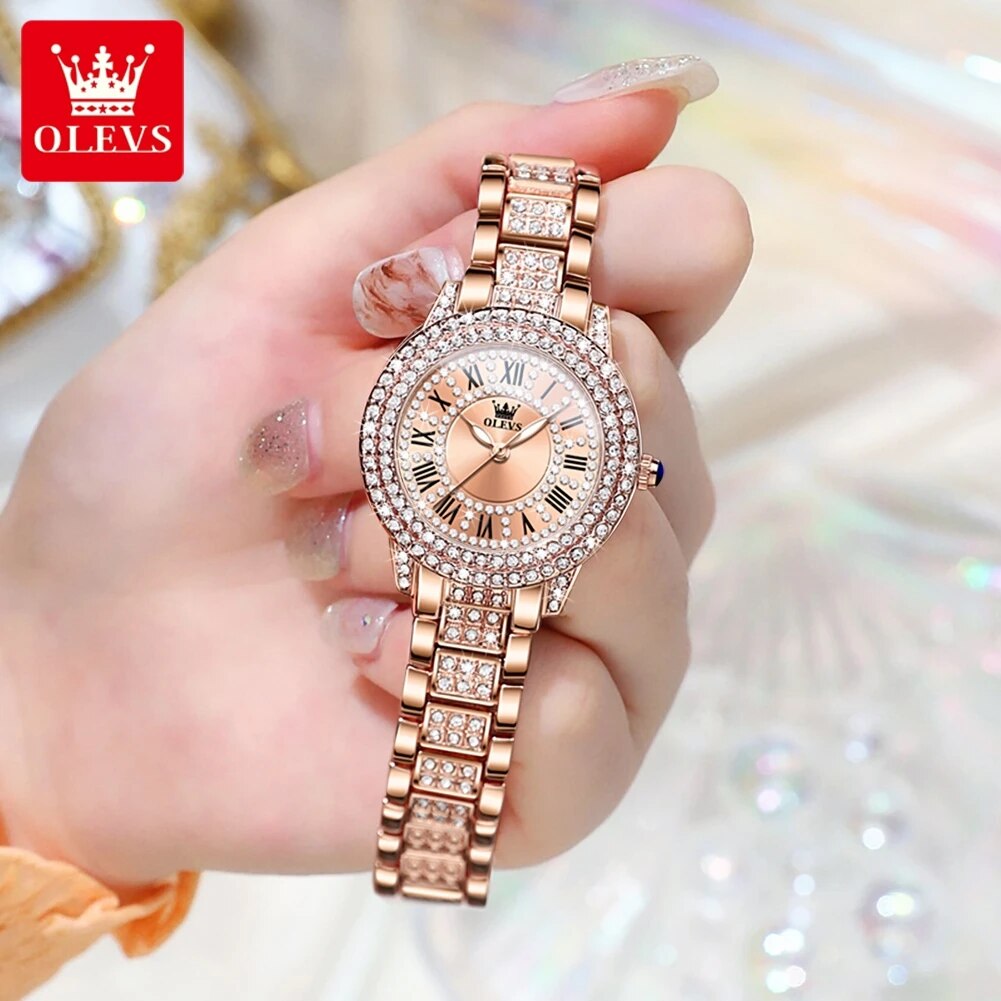 ساعة OLEVS نسائية فاخرة كوارتز - مراجعة Luxury Watch Ladies وسعره
