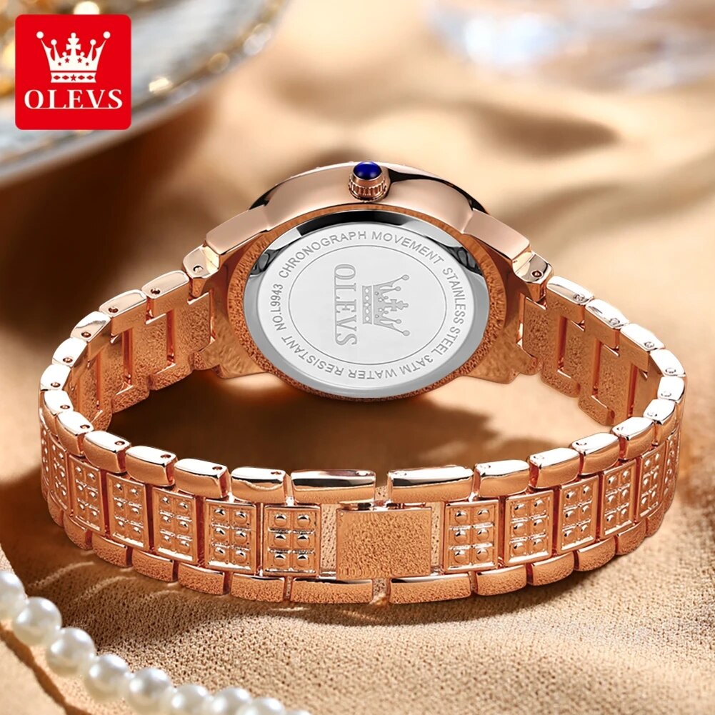 ساعة OLEVS نسائية فاخرة كوارتز - مراجعة Luxury Watch Ladies وسعره
