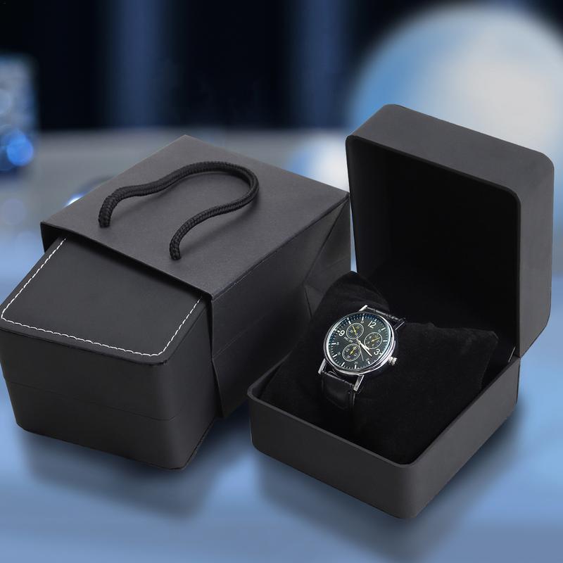 صندوق تخزين ساعات جلدي فاخر لل - مراجعة Luxury Watch Case Travel وسعره
