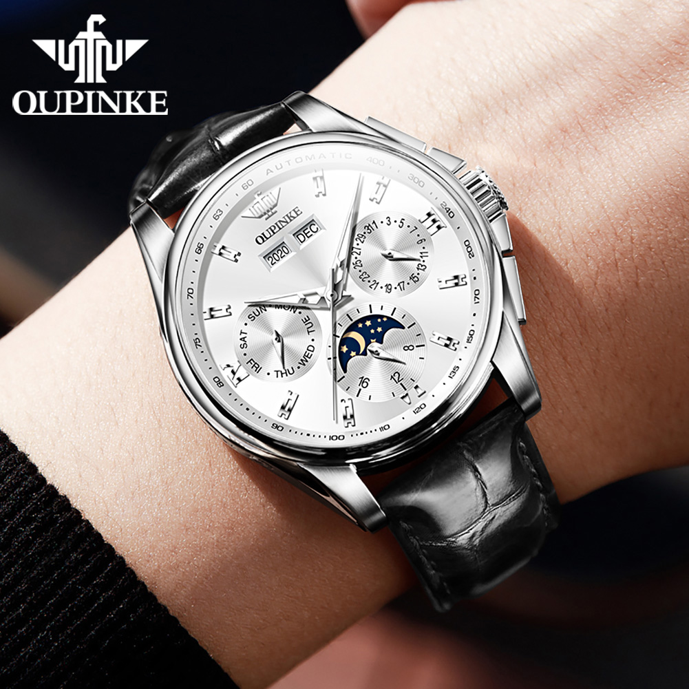 OUPINKE 3189 ساعة رجالية ماركة - مراجعة Luxury Watch Hd وسعره