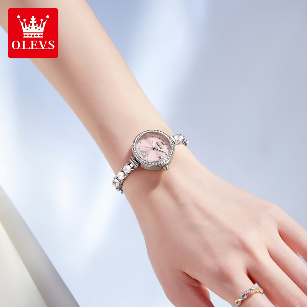 ساعة OLEVS 2998 أصلية للنساء م - مراجعة Luxury Watch Logo وسعره