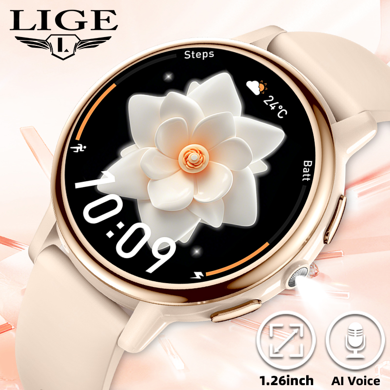 ساعة ذكية نسائية فاخرة من LIGE - مراجعة Luxury Watch On Wrist وسعره