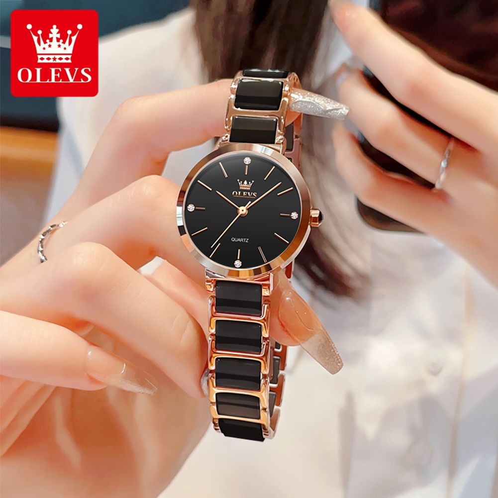 OLEVS ساعة نسائية 5877 ساعة كو - مراجعة Luxury Watch Logo وسعره