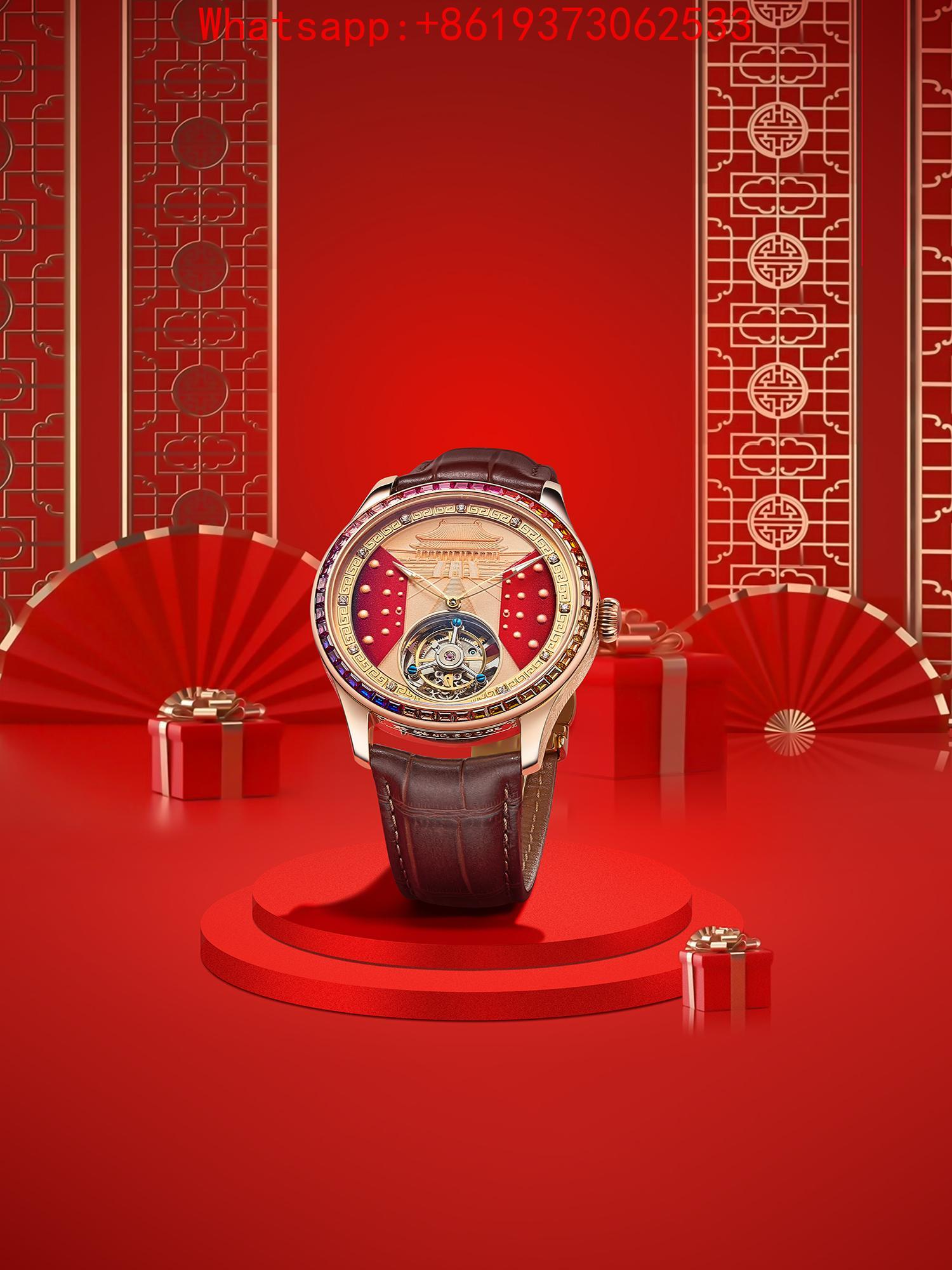 ساعة رجالية بحركة ميكانيكية أو - مراجعة Luxury Watch Diamond وسعره