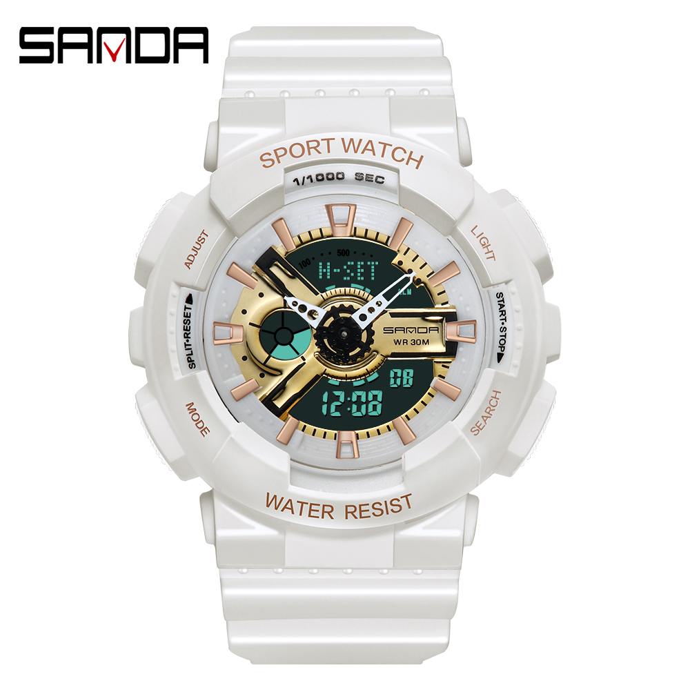 موضة Sanda العلامة التجارية في - مراجعة Luxury Watch White وسعره