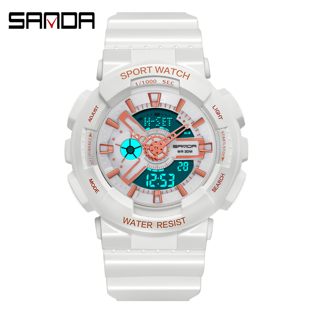 موضة Sanda العلامة التجارية في - مراجعة Luxury Watch White وسعره