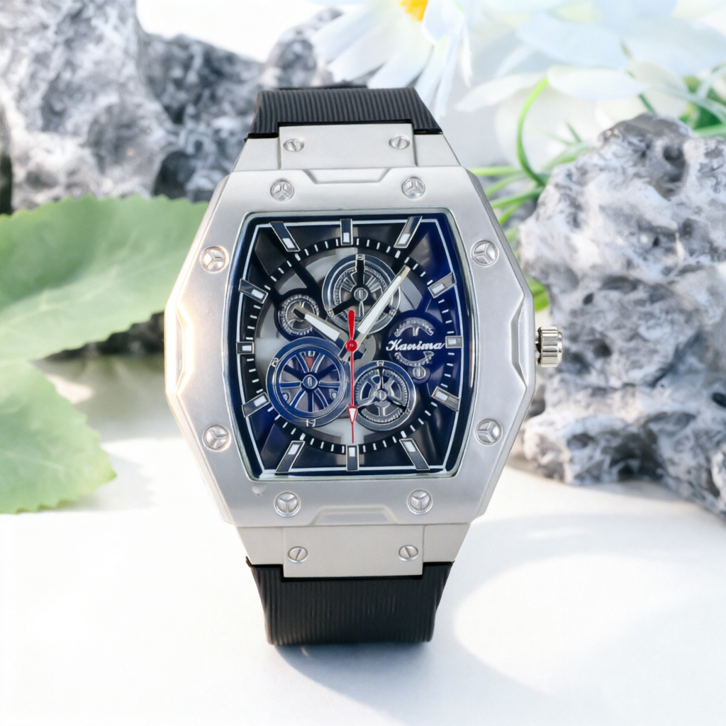 ساعة رجالية أنيقة بحزام سيليكو - مراجعة Luxury Watch Jacob And Co وسعره