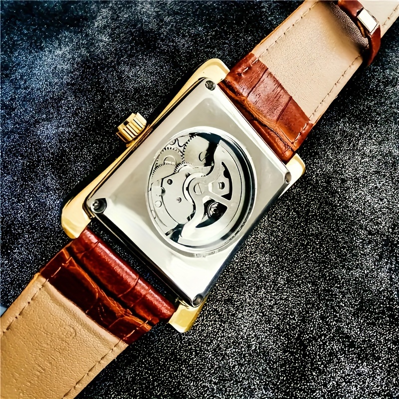 ساعة يد رجالية مربعة الشكل بتص - مراجعة Luxury Watch Name Brands وسعره
