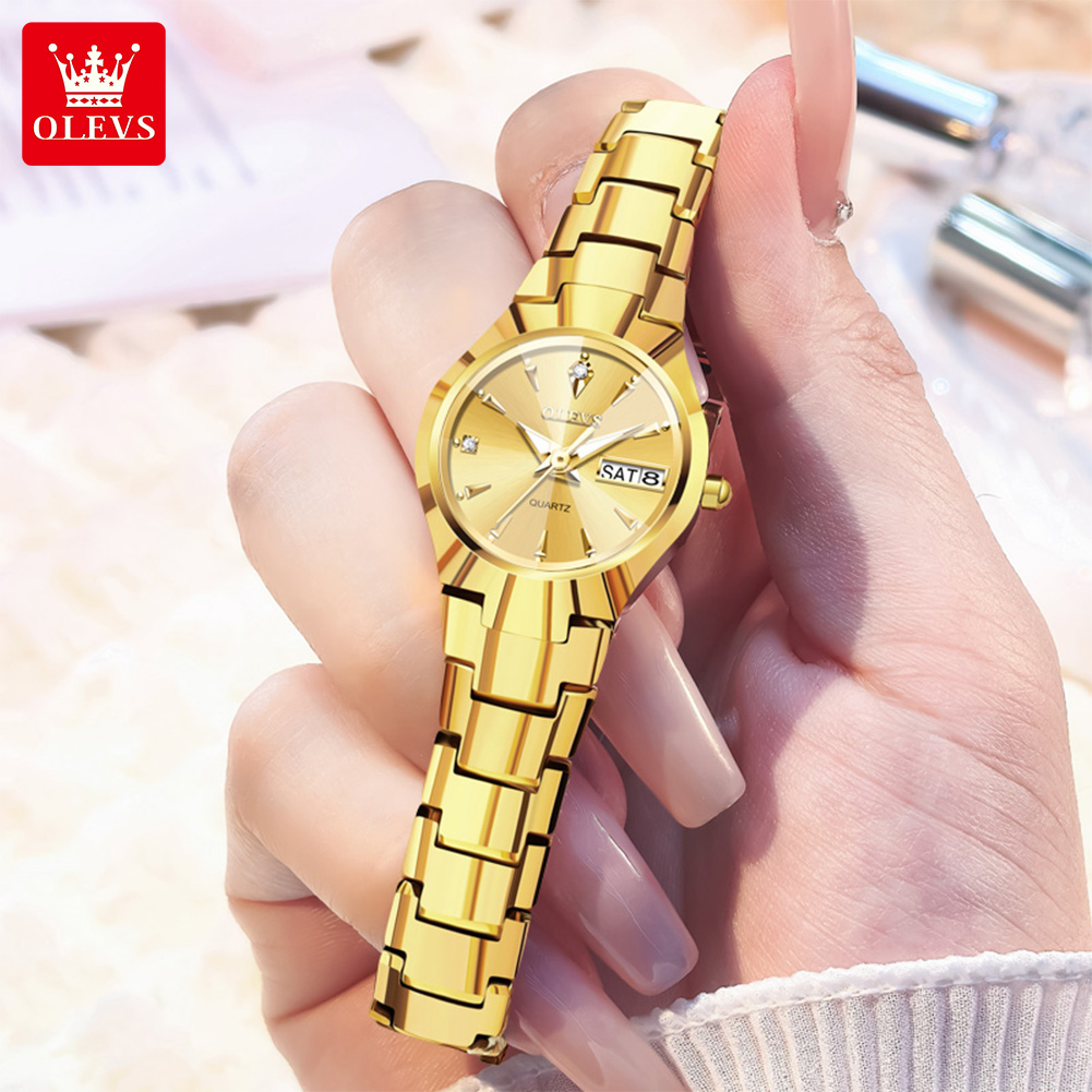 ساعة OLEVS للسيدات 8697 ساعات  - مراجعة Luxury Watch Ladies وسعره