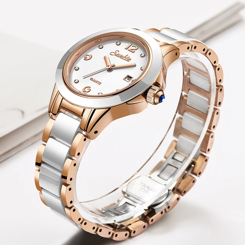 ساعة Sunkta كاجوال كوارتز نسائ - مراجعة Luxury Watch Ladies وسعره