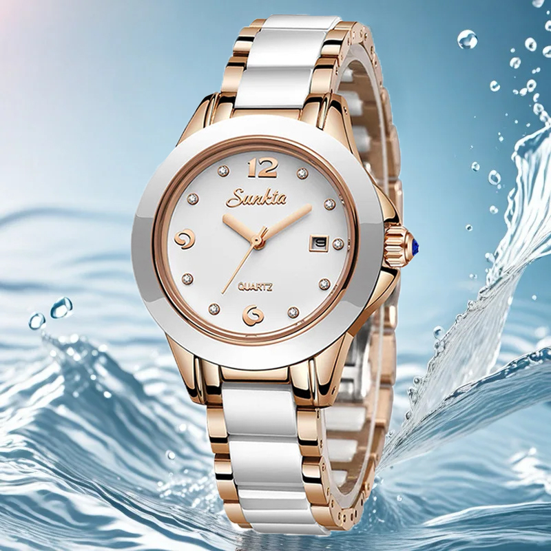 ساعة Sunkta كاجوال كوارتز نسائ - مراجعة Luxury Watch Ladies وسعره