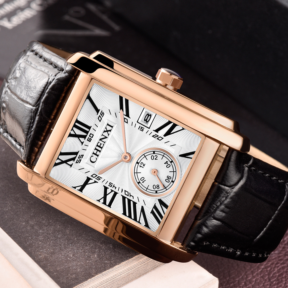 CHENXI 8216 موضة كلاسيكية مربع - مراجعة Luxury Watch Manufacturers وسعره