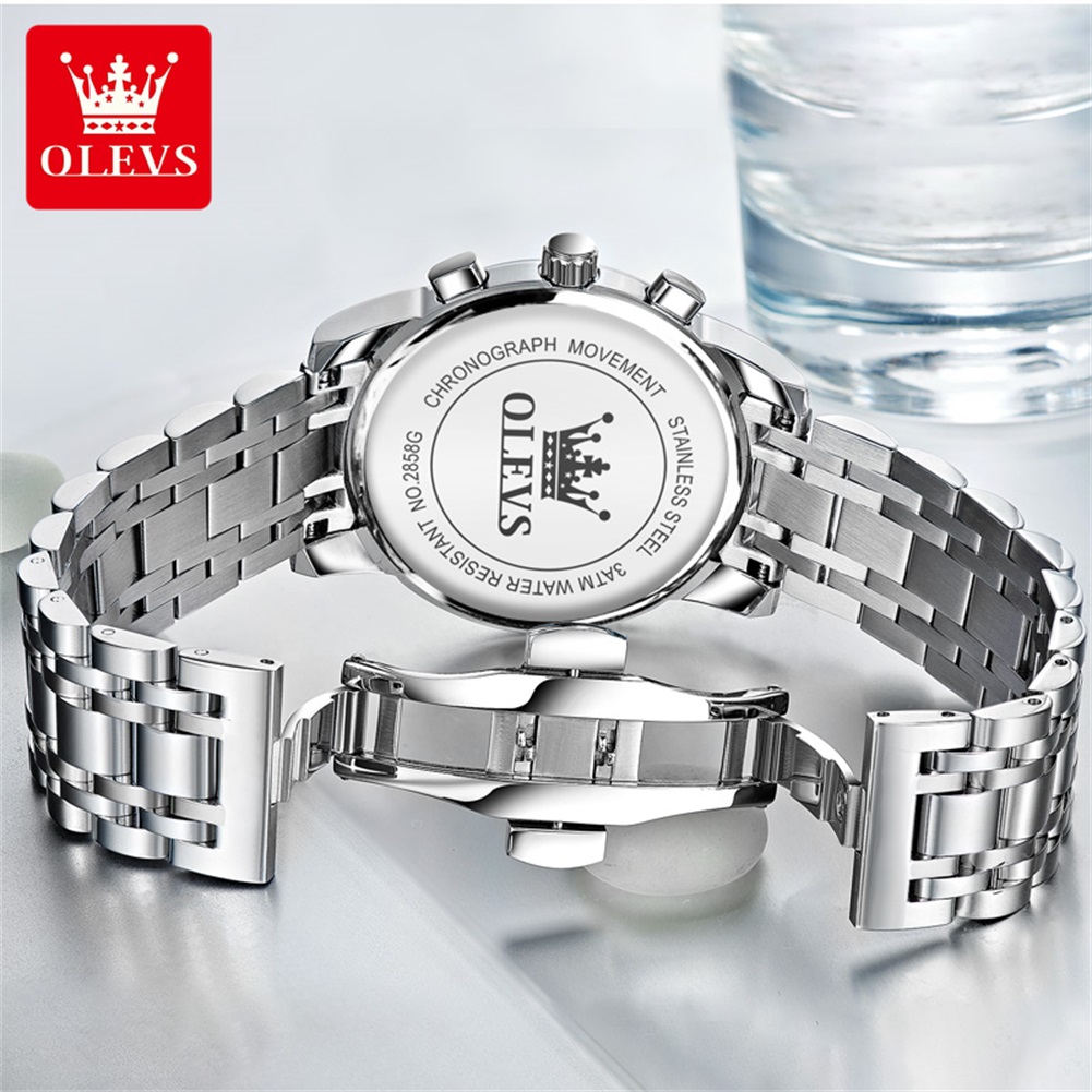 ساعات OLEVS الشهيرة للرجال من  - مراجعة Luxury Watch Logo وسعره