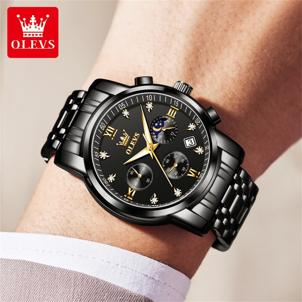 ساعات OLEVS الشهيرة للرجال من  - مراجعة Luxury Watch Logo وسعره