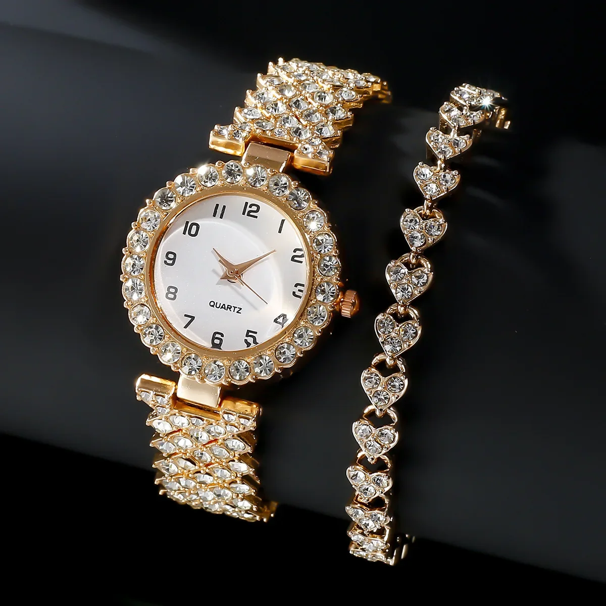 1 قطعة/2 قطعة مجموعة ساعات نسا - مراجعة Luxury Watch Ladies وسعره