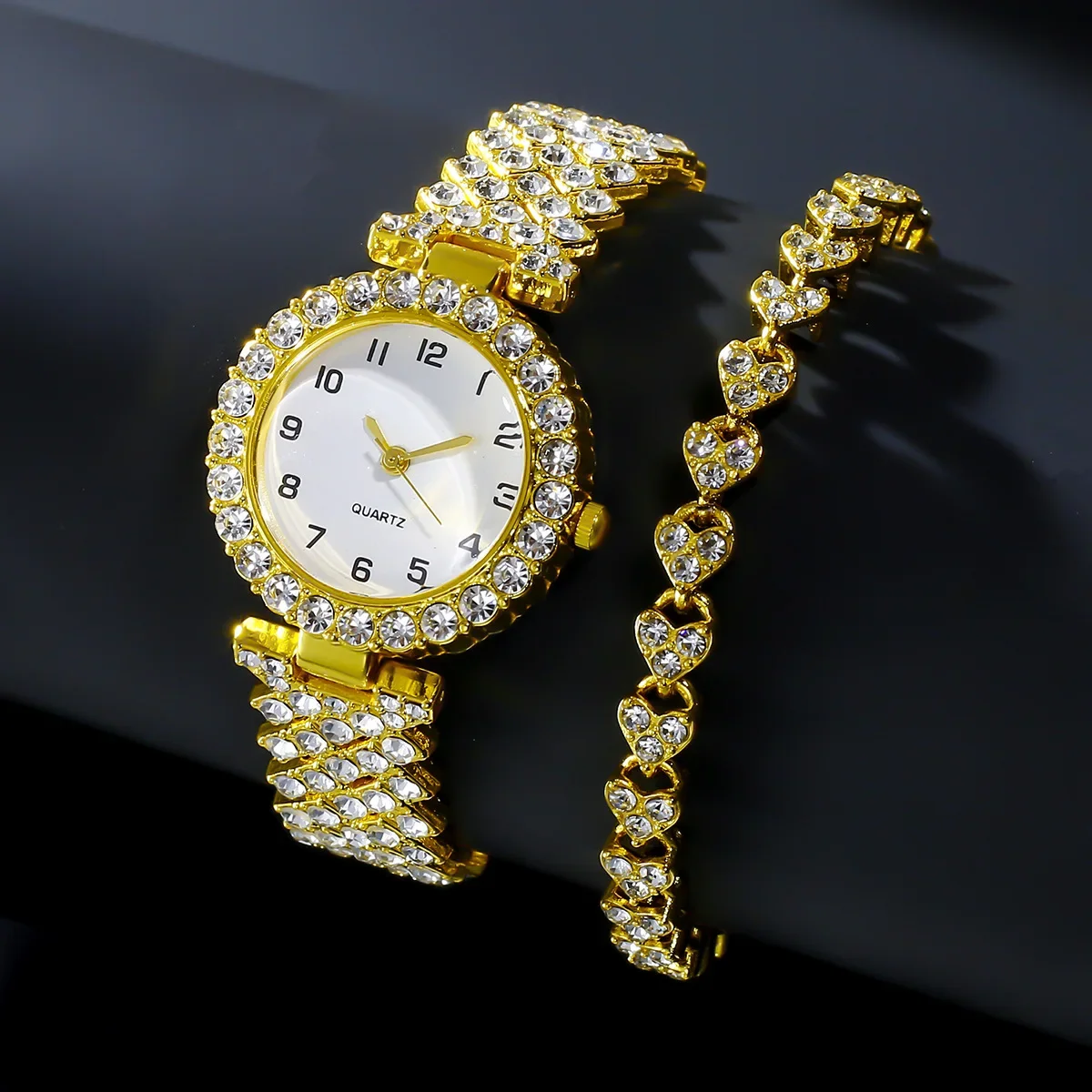 1 قطعة/2 قطعة مجموعة ساعات نسا - مراجعة Luxury Watch Ladies وسعره