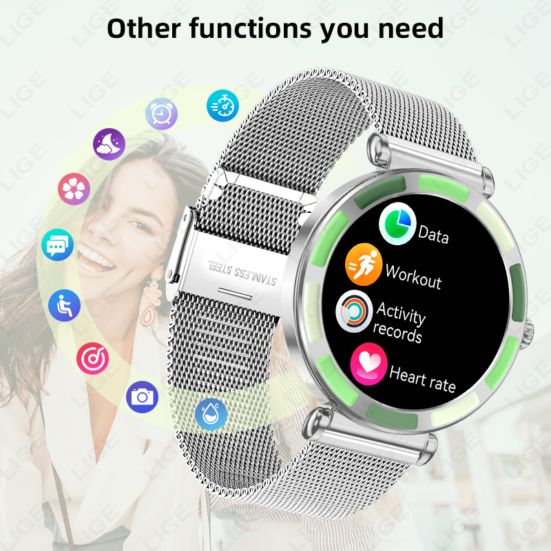 ساعات ذكية فاخرة للنساء من LIG - مراجعة Luxury Watch Hd وسعره