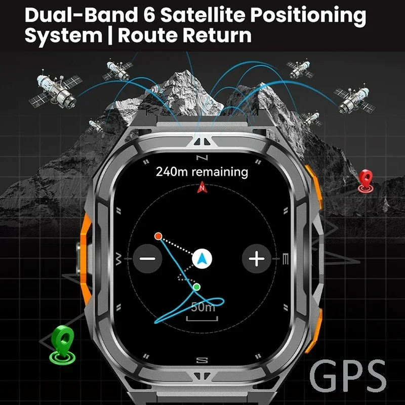 ساعة ذكية فاخرة بشاشة AMOLED م - مراجعة Compass Watch Luxury وسعره