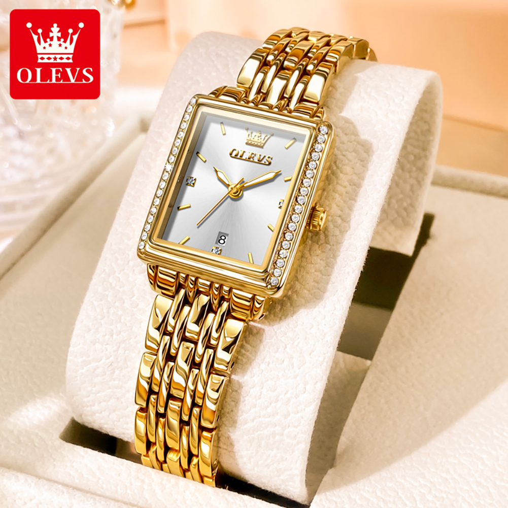 ساعة OLEVS 9995 للنساء، ساعة ف - مراجعة Luxury Watch Ladies وسعره