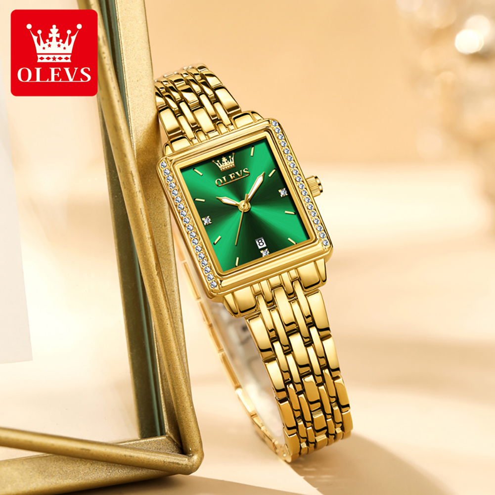 ساعة OLEVS 9995 للنساء، ساعة ف - مراجعة Luxury Watch Ladies وسعره